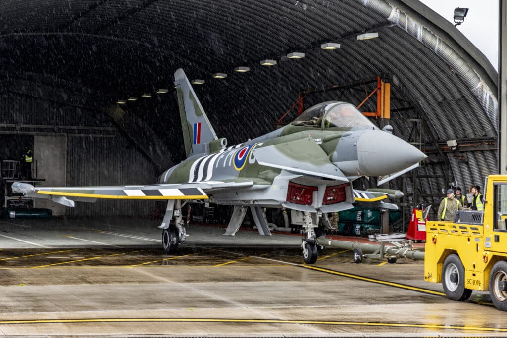 The RAF's Eurofighter Typhoon received a special paint job to commemorate the 80th anniversary of D-Day. RAF/Disclosure.