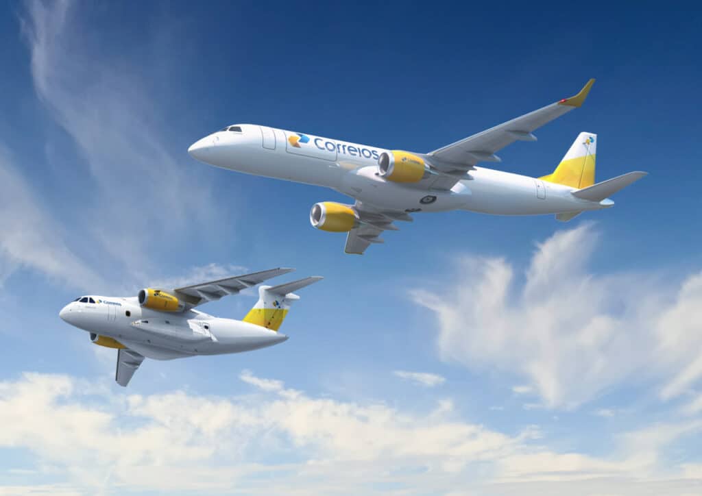 Embraer Correios accordo aereo per il trasporto aereo di merci