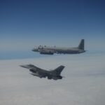 Portugal empregou caças F-16 para interceptar aviões de transporte e inteligência da Rússia, no Báltico. OTAN/Divulgação.