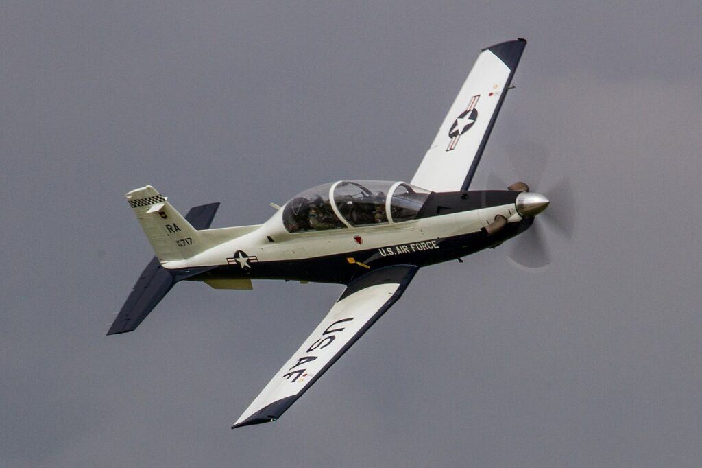 T-6 Texan ist das wichtigste Trainingsflugzeug der Vereinigten Staaten. Foto: Balon Greyjoy.