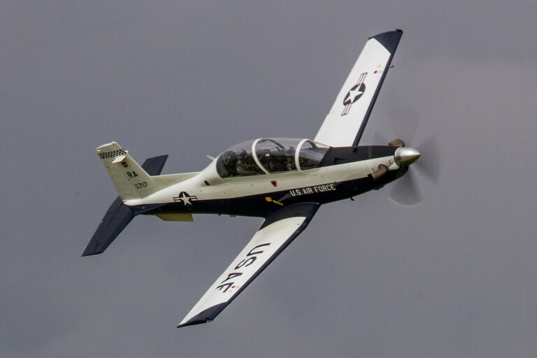 De T-6 Texan is het belangrijkste trainingsvliegtuig van de Verenigde Staten. Foto: Balon Greyjoy.