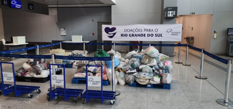 Doações Aeroporto de Fortaleza Rio Grande do Sul