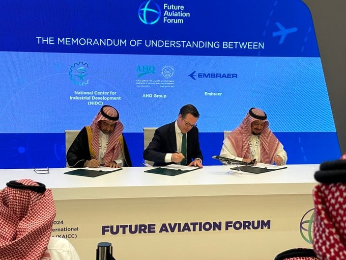Embraer inicia cooperação para o desenvolvimento do ecossistema aeroespacial no Reino da Arábia Saudita
