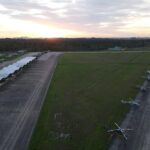 民間、軍、公安のヘリコプターを収容するカノア空軍基地が民間航空機の運用のために開設される。写真: パンパ飛行隊。