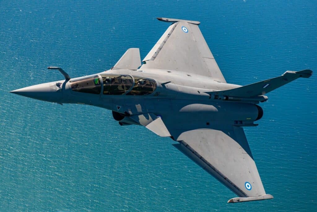 In een poging de vloot te moderniseren, wil de Griekse luchtmacht nog tien Dassault Rafale-jagers. Foto: Dassault.