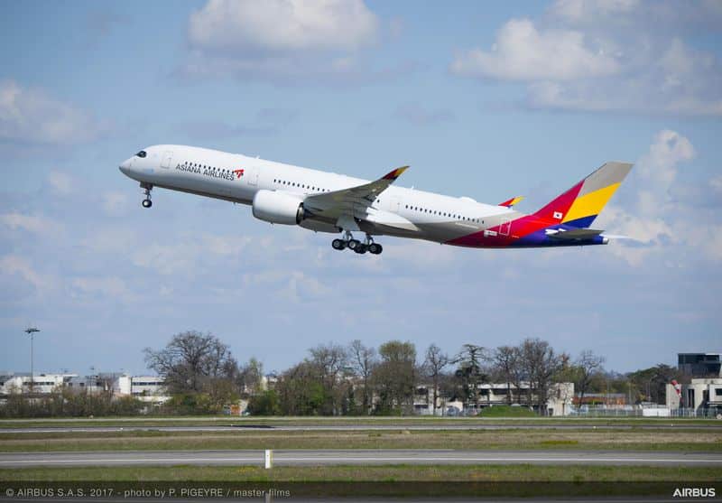 Asiana Airlines recibe el primer A350XWB de la flota