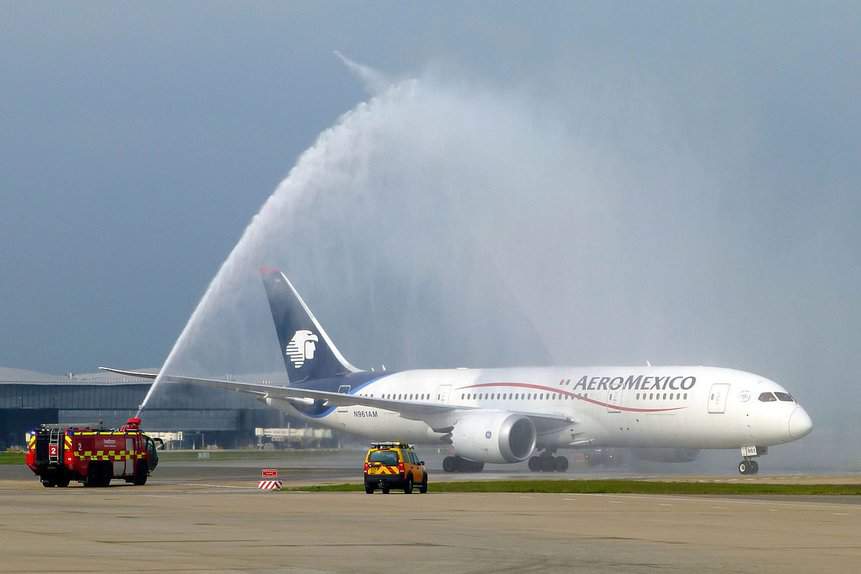 Aeroméxico withdraws its first Boeing 787 Dreamliner from its fleet