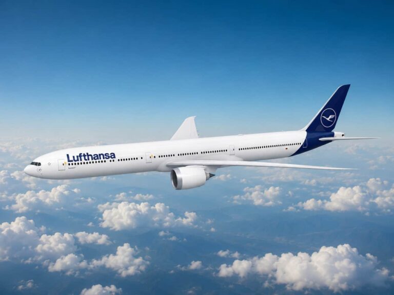 Lufthansa's new Boeing 777-9 makes its first test flight in the US.